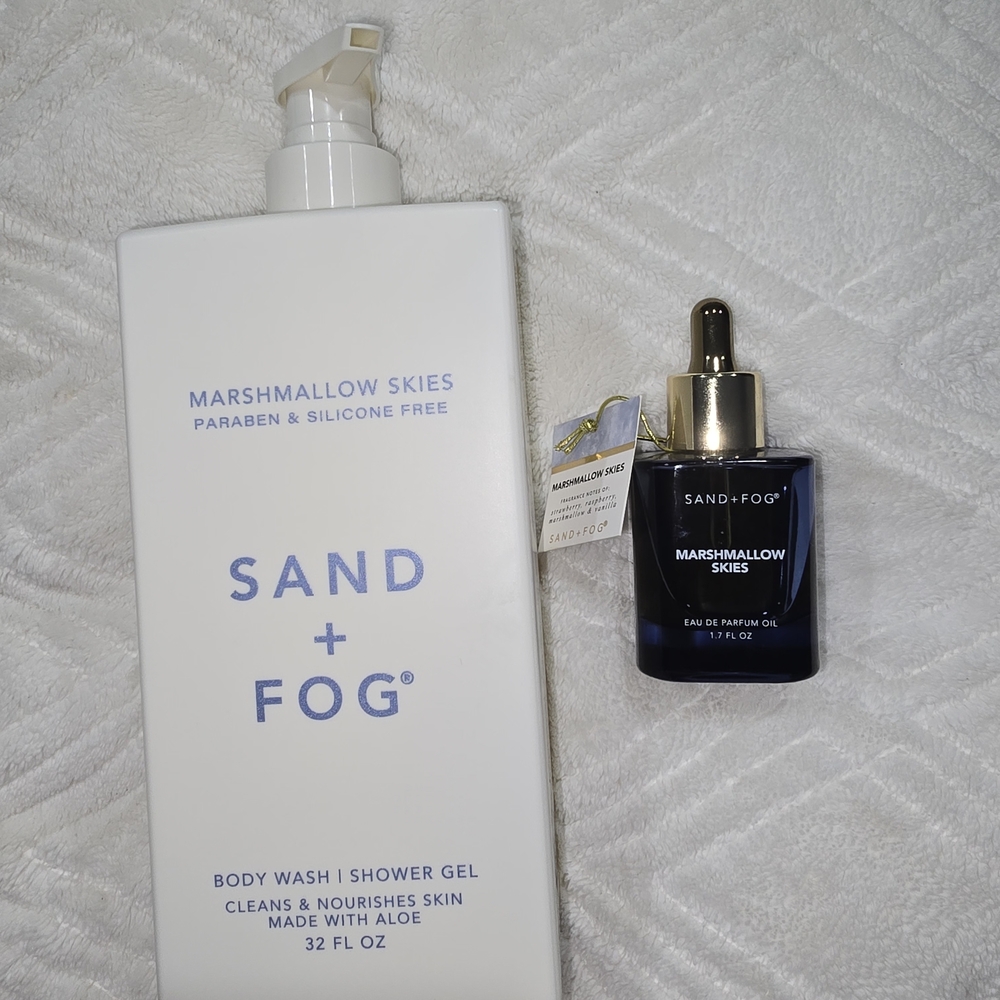 SAND + FOG Marshmallow Skies Body Wash & Oil Duo